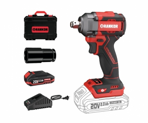 LLAVE DE IMPACTO INALAMBRICA 20V 350NM CON 2BAT. 2.0AH Y CARGADOR (RLIW20001)