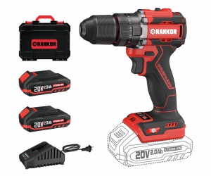 TALADRO ATORNILLADOR PERCUTOR BRUSHLESS 1/2 20V 70NM + 2BAT + CARGADOR (RLID20002)