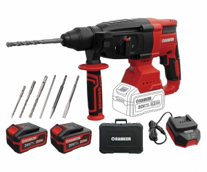 ROTOMARTILLO INALAMBRICO SDS PLUS BRUSHLESS 20V + 2 BAT. + CARGADOR (RLHD20001)